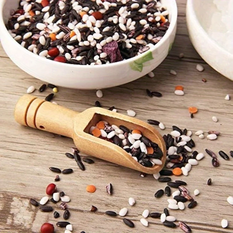 1pc, Mini Wooden Spoon, Mini Bamboo Spoons, Small Bath Salt Spoon, Tea Scoop, Small Spice Spoons for Sugar Scrubs, Spices