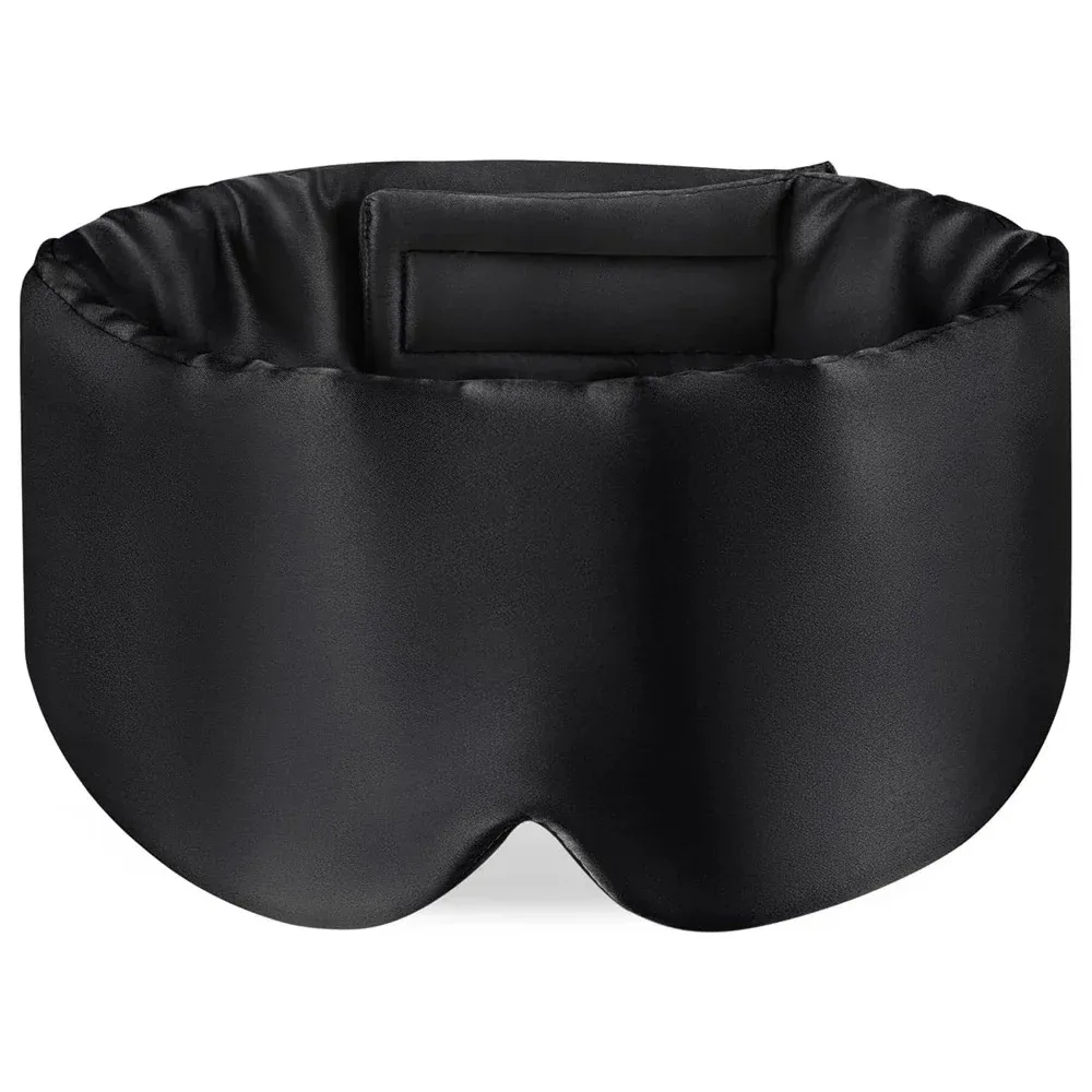 100% Moerbei Zijde Slaapmasker Ooglapje Blokkeren Licht Oogmasker Slaapmasker voor Reizen & Dutje Zacht Gewatteerd Slaapmasker Slaapmasker