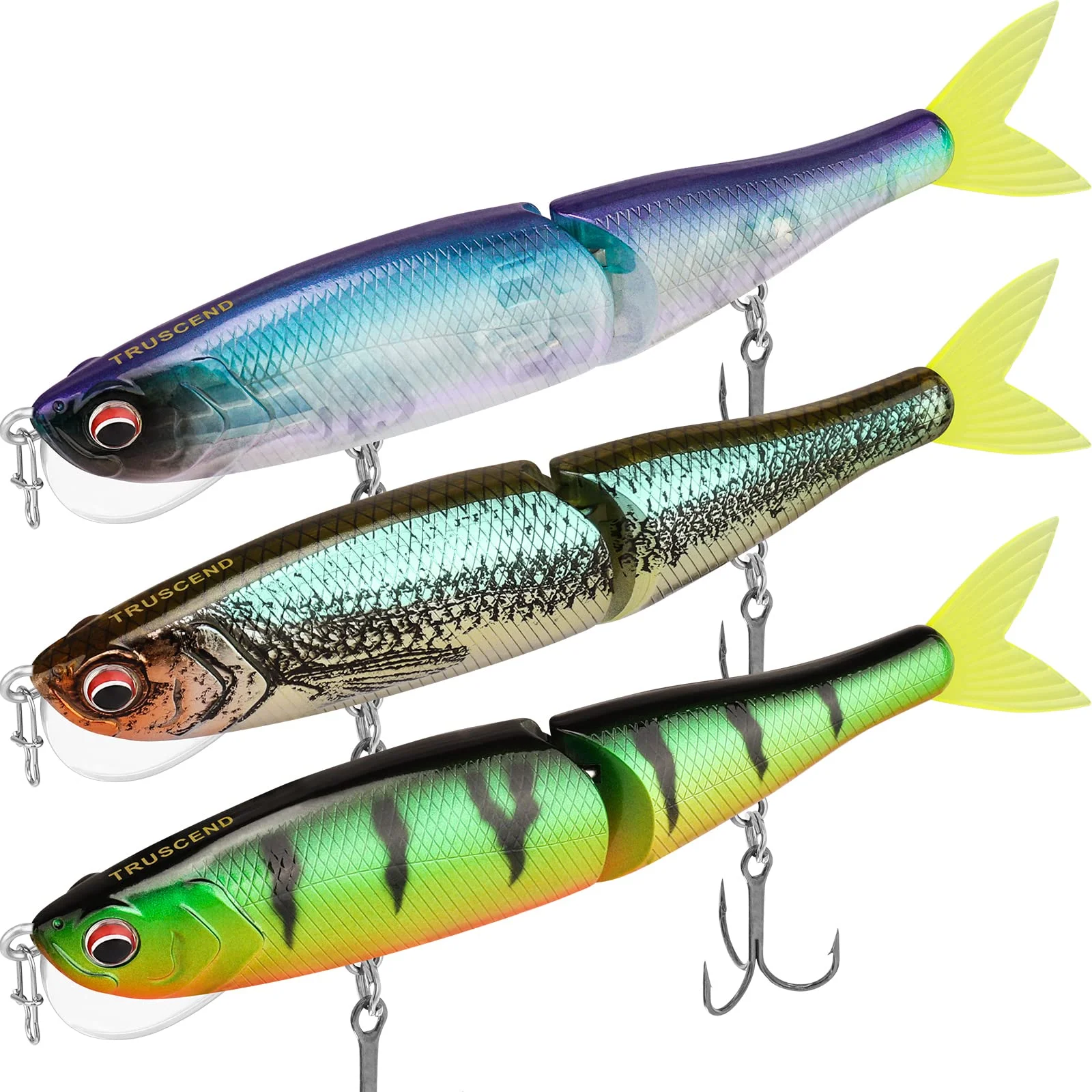 

Fishing Lures Hard Plastic Bait Saltwater Segmented Swim Bass Bionic Likelife Fishing Lures for Trout