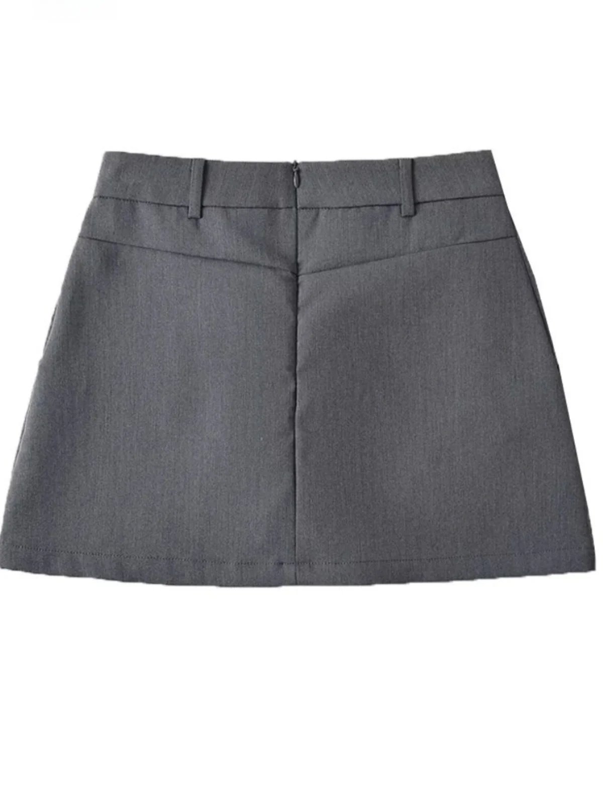 تنورة احترافية عالية الخصر على شكل حرف A للنساء، تنورة مناسبة للشارع