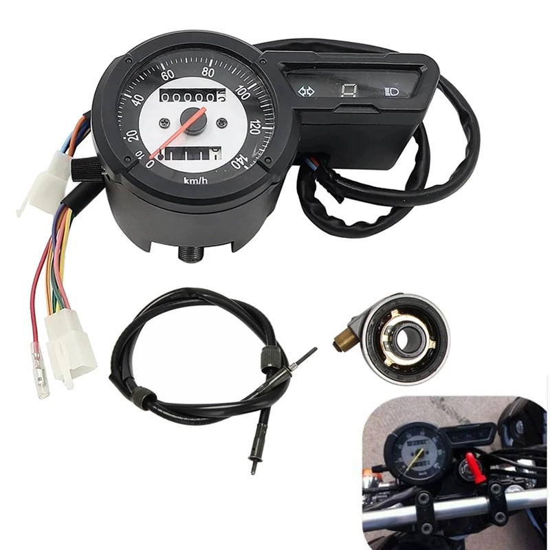 Motorcycle Digital Speed Meter Speedometer Odometer Gauge Tachometer With Cable For Yamaha XG 250 Tricker XG-250