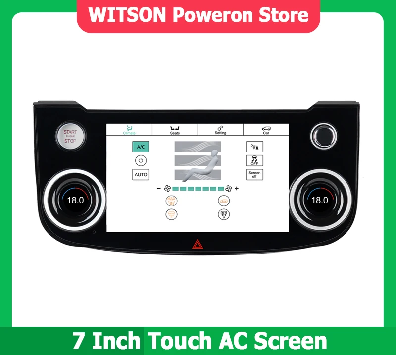 

7" Air Condition Panel Android 3D Touch Screen For Jaguar XE XEL XF XFL F-PACE 2015-2020 AC Climate Control Parts