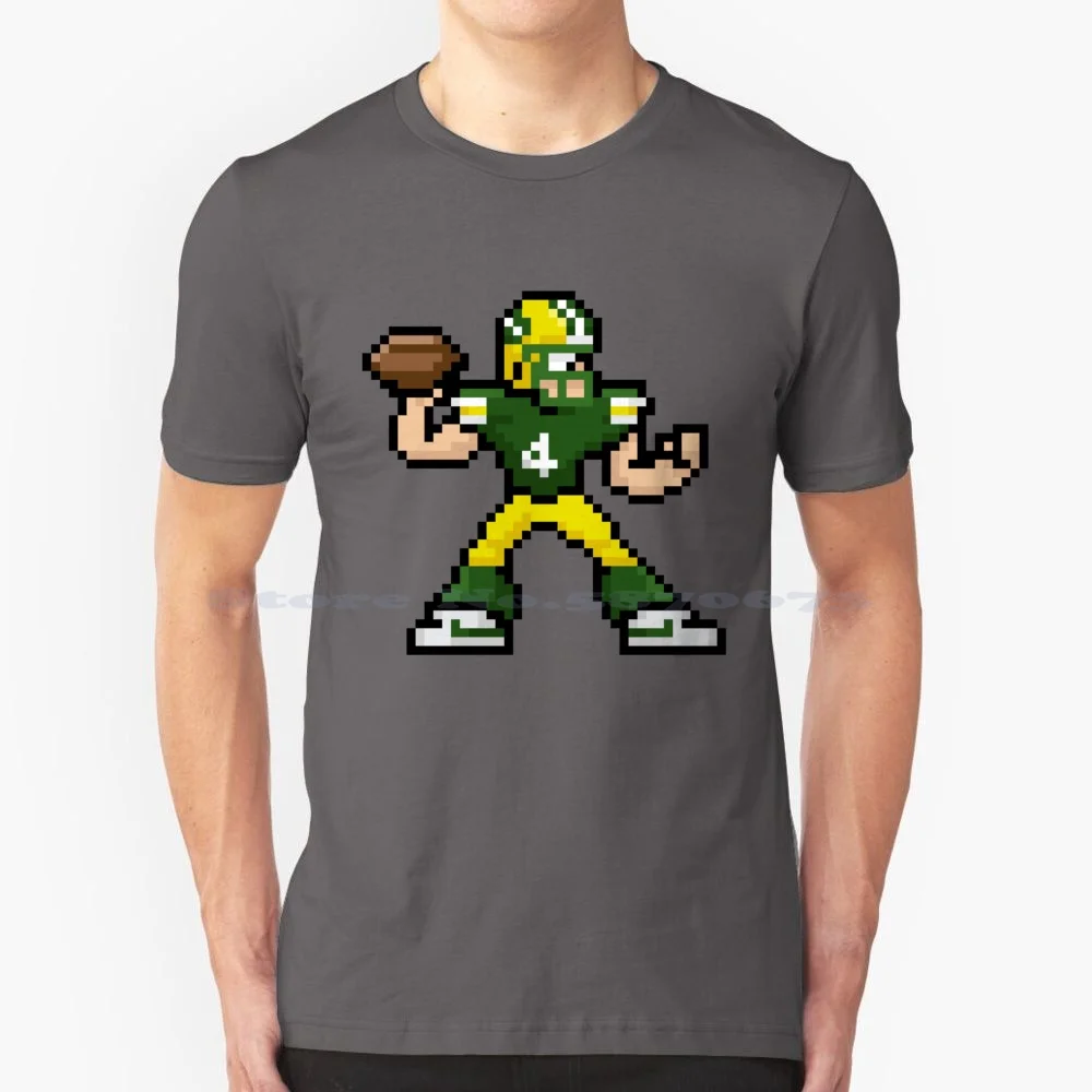 Megaman X-Green Bay T Shirt 100% Cotton Tee Brett Favre Megaman Snes 8 Bit 16 Bit