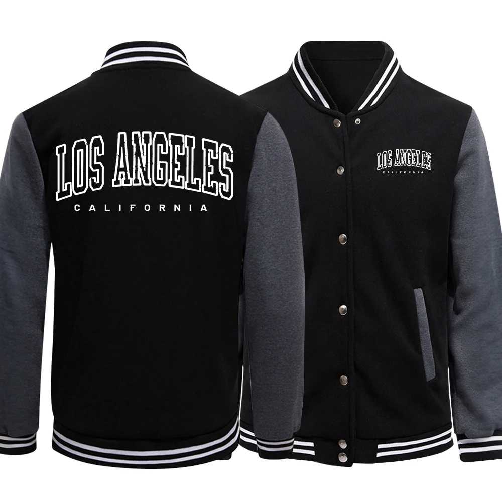 

Los Angeles, California Usa City Print Boy Jackets Loose Baseball Jersey Casual S-5Xl High Street Motion Clothes & Accessories