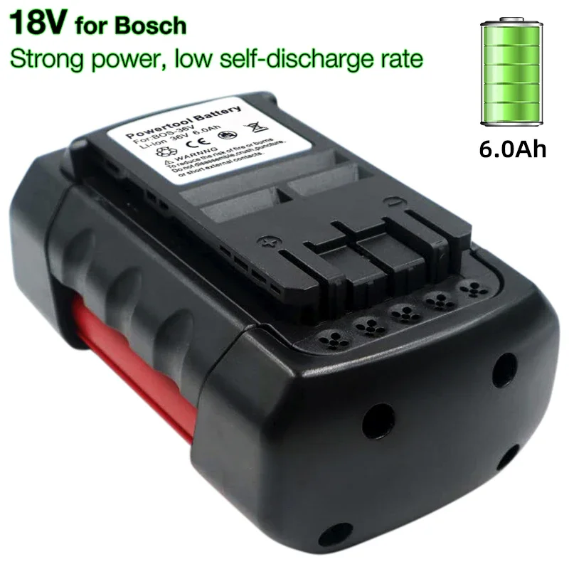 36V 6000mAh Li-ion Power Tool Rechargeable Li-ion Battery for Bosch BAT810 BAT840 BAT836 2607336173 2607336107 D-70771 GSR36V-Li