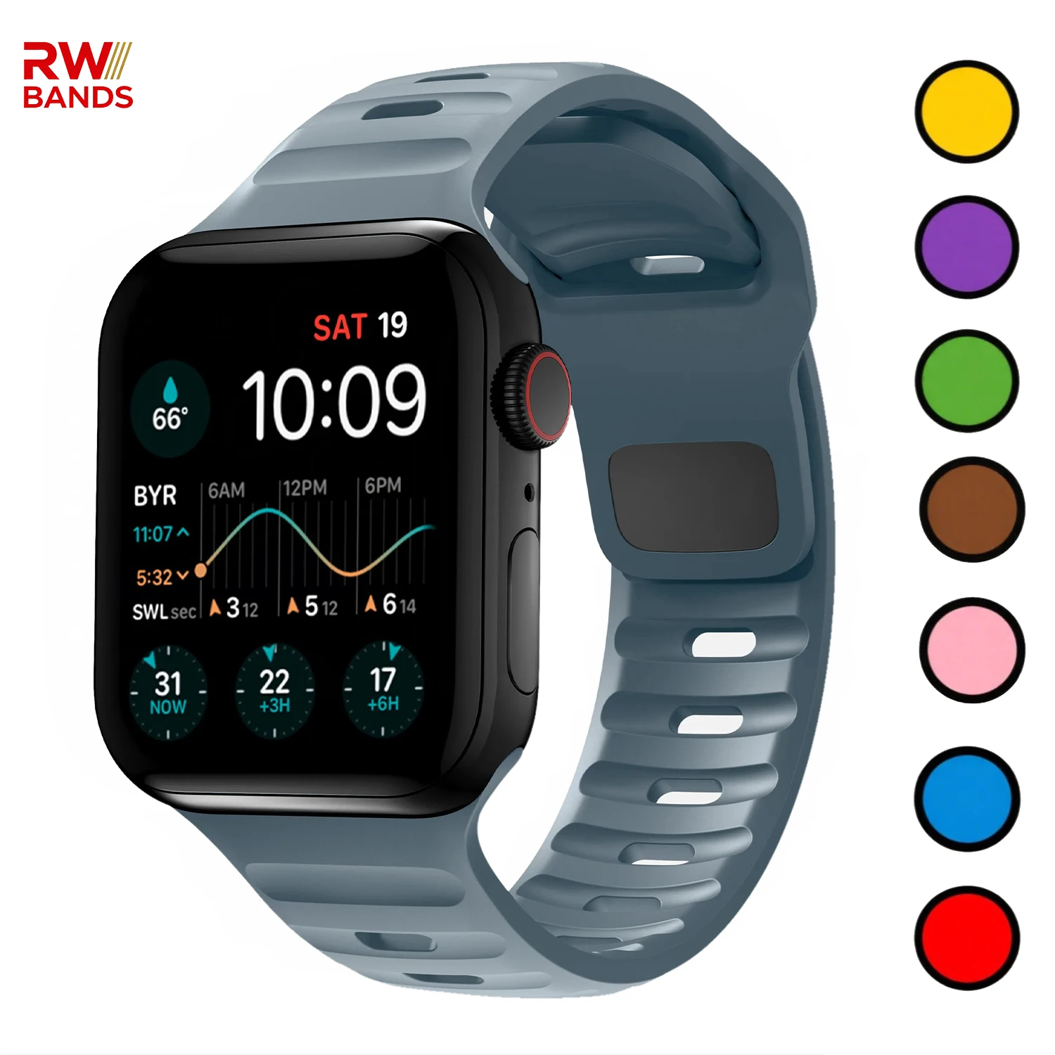 Silikon-Sportarmband für Apple Watch Ultra 3 2 49 mm 45 mm 44 mm 46 mm 42 mm 40 mm 41 mm Correa-Armband Iwatch Serie 11 10 9 8 7 SE3