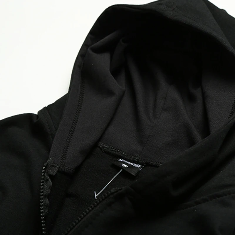 Fashion Lengan Pendek Pria Hoodies Jaket Kasual