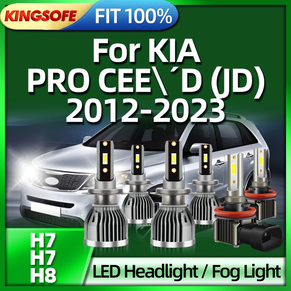 

KINGSOFE H7 LED 150W Car Headlight H8 Fog Lamp For KIA PRO CEE D(JD) 2012 2013 2014 2015 2016 2017 2018 2019 2020 2021 2022 2023