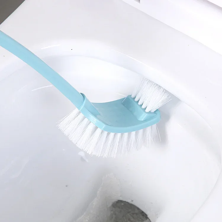 Plastic Curved Long Handle Toilet Brush Toilet Cleaning Multi-purpose Brush