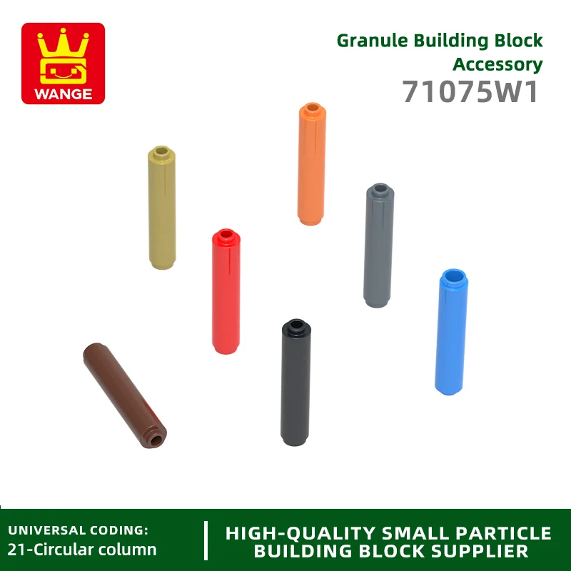 

20Pcs/lot 71075W1 Round 1 X 4 Column Beads Building Block Moc Color Accessories Compatible with Brick DIY Children's Toy