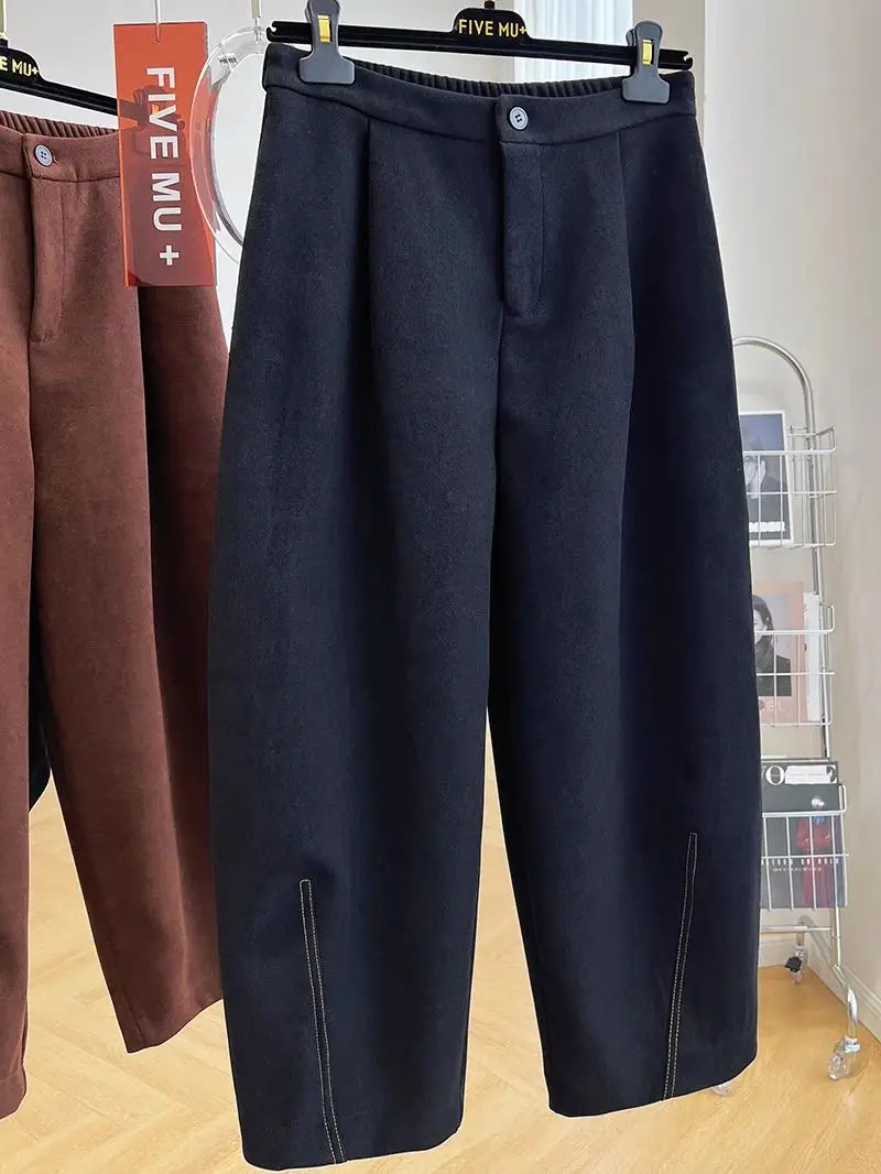 

Мужские повседневные брюки прямого кроя Extra Large 300 Pou, утепленные, свободные, широкие, для осени и зимы