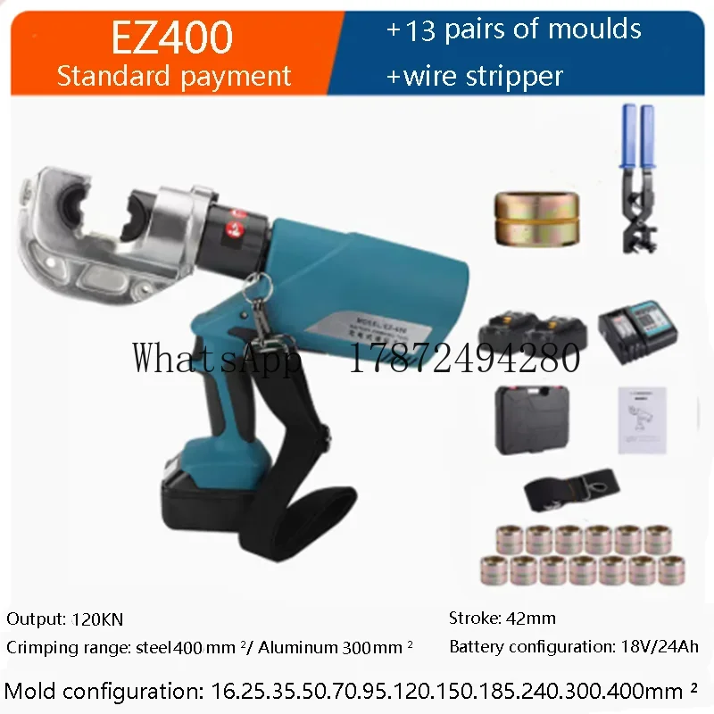 EZ-400 Rechargeable Hydraulic Crimping Tools Hydraulic Pliers Crimper Tool