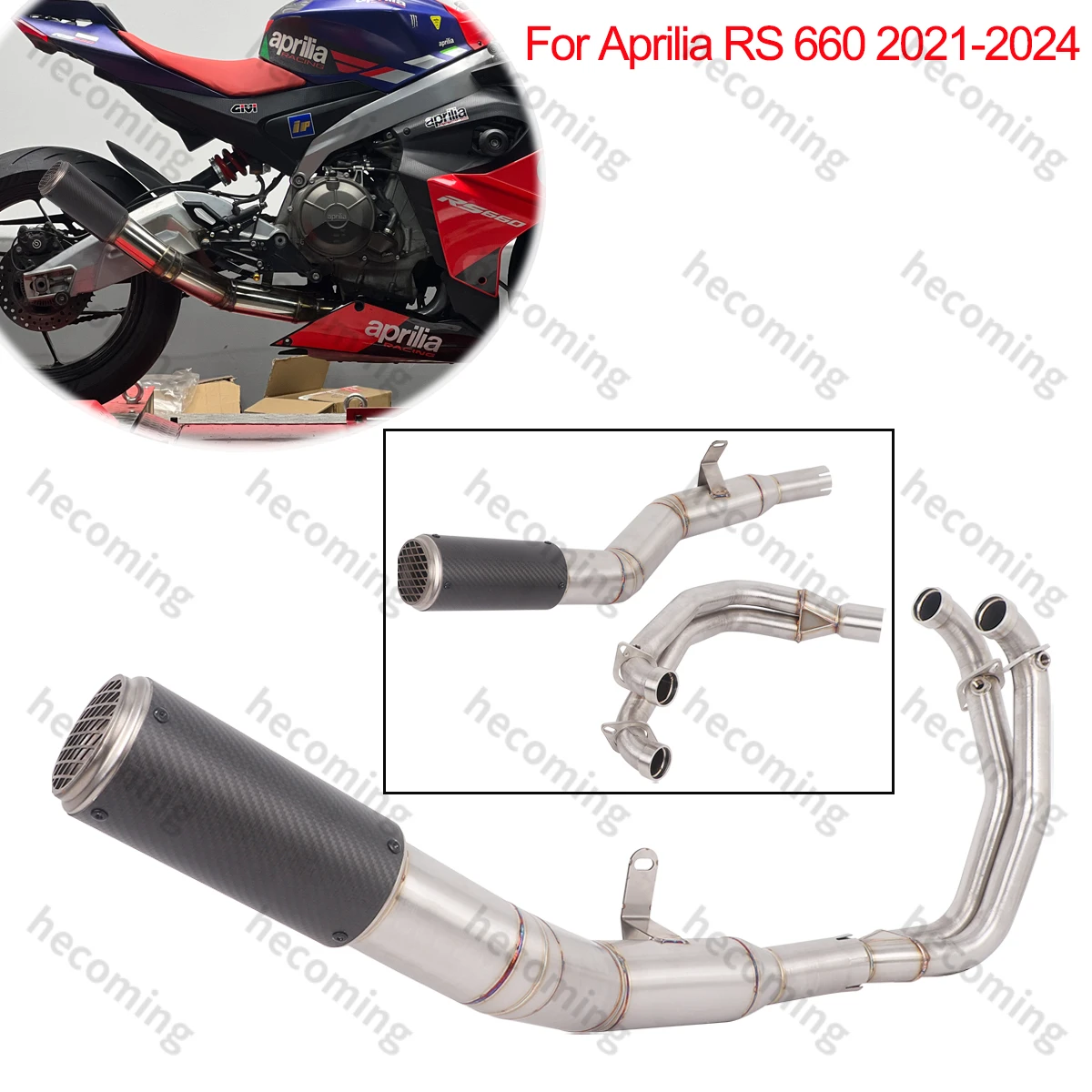 

Full Exhaust Systems Pipe Slip For Aprilia RS660 RS Tuono 660 2021 2022 2023 2024 Exhaust Escape Modified Carbon Muffler Pipe