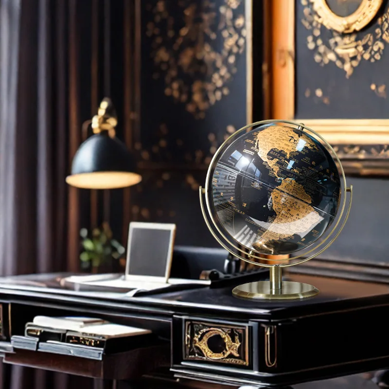 Home Decoration Office Decor World Earth Modern Learning World Map Children's Learning Desk Decoration Earth Geography
