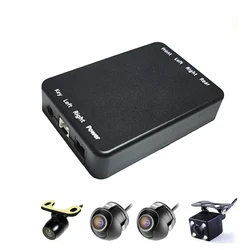 AHD CVBS Car Multiple Cameras Image Switch Control Box 2/4 Cameras for Front/Rear/Left/Right View Parking Camera System Video