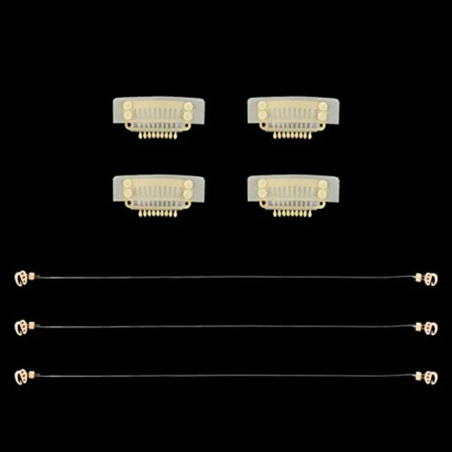 Hair extensions use: invisible elastic wire fishing line + stickable wig clips, nylon material, black color, ultra-thin and sec
