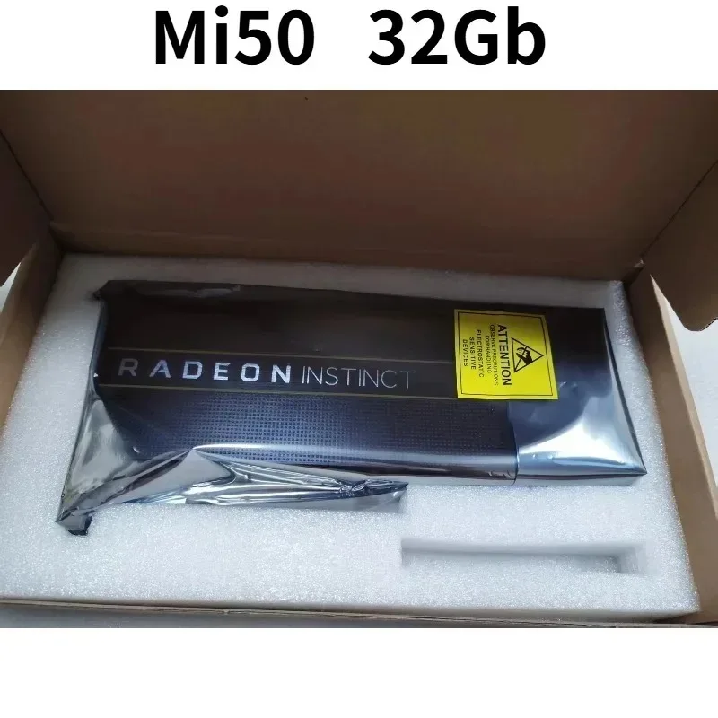 MI50 32GB 16GB HBM2 ECC GPU Accelerator Card PCIe4.0 X16 300W 8‑Pin For AI Large Model Inference Learning Training HPC Scientifi