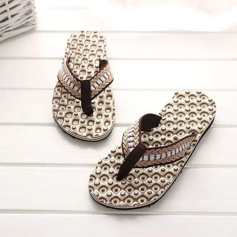 Men Camo Flip Flops Rubber Summer Beach Slippers Outdoor Non Slip Thick Sole Trendy Casual Slides Lightweight Breathable
