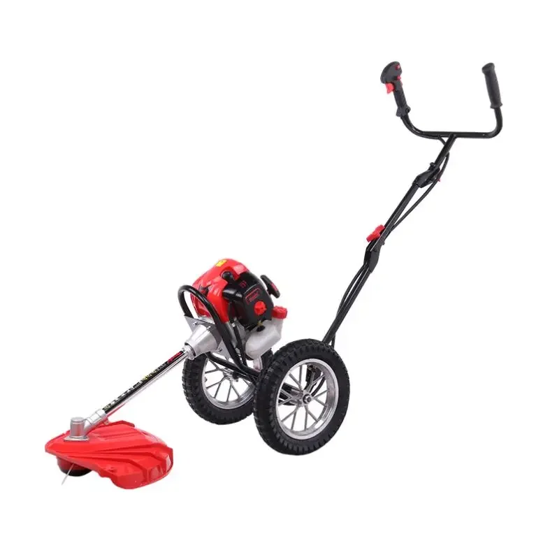 Ronix 4555 Model Grass Cutter 52cc Garden 2 Stroke Gasoline Power 1350W String Grass Trimmer Brush Cutter with Two Wheels