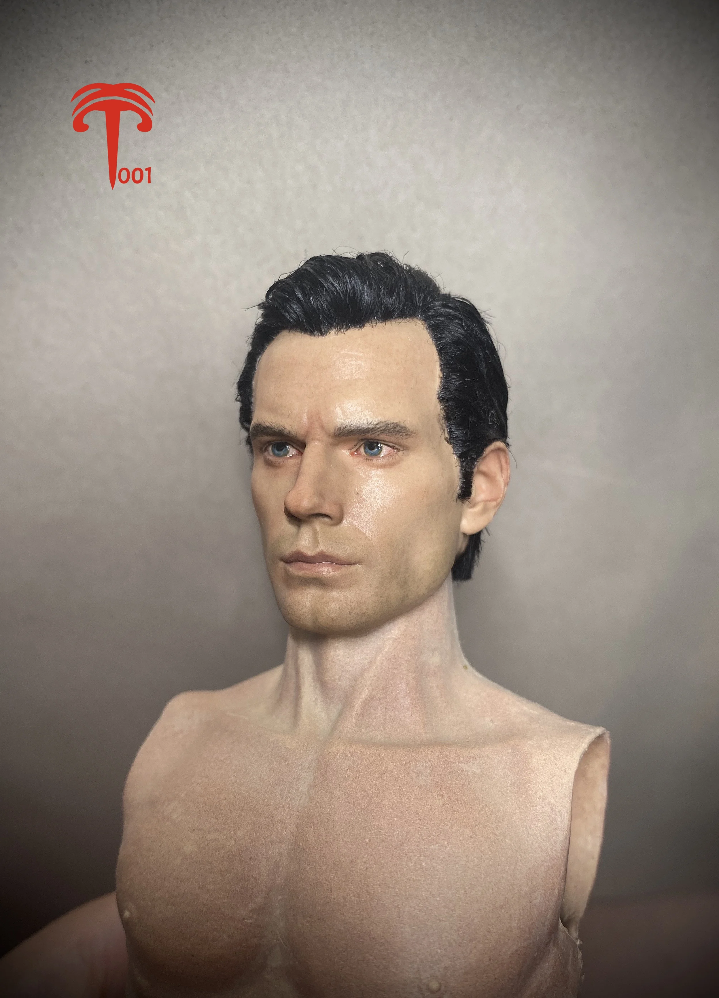 1/6 XT001 Głowa Wiedźmy Henry Cavill Rzeźba Włosów Transplantacja Głowy Pasuje do 12'' Męskiej Figurki Żołnierza Ciała Lalki