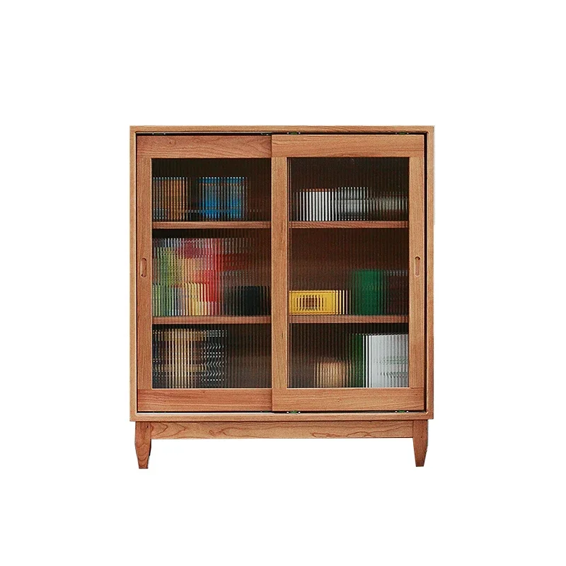 solid wood sideboard dining room living room storage pantry black walnut