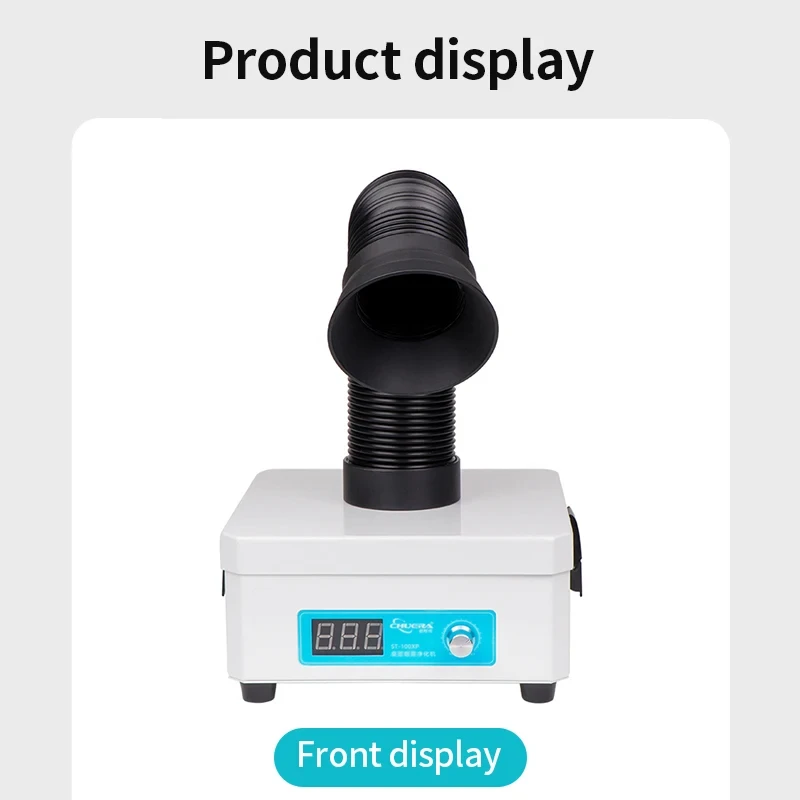 Digital Soldering Fume Extractor Filter Smoke Absorber Remover ST-100XP for Laser Engraver Low Noise