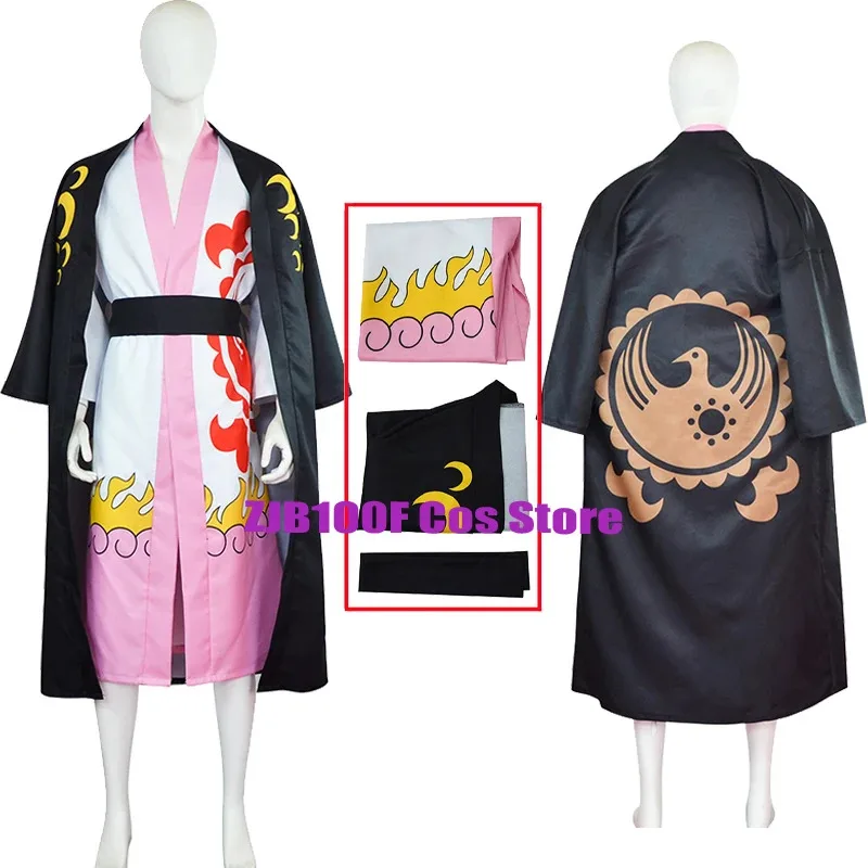 Guerrier Kozuki Cosplay Anime Wano pays Momonosuke Costume général Kimono cape uniforme Halloween tenue de fête pour hommes