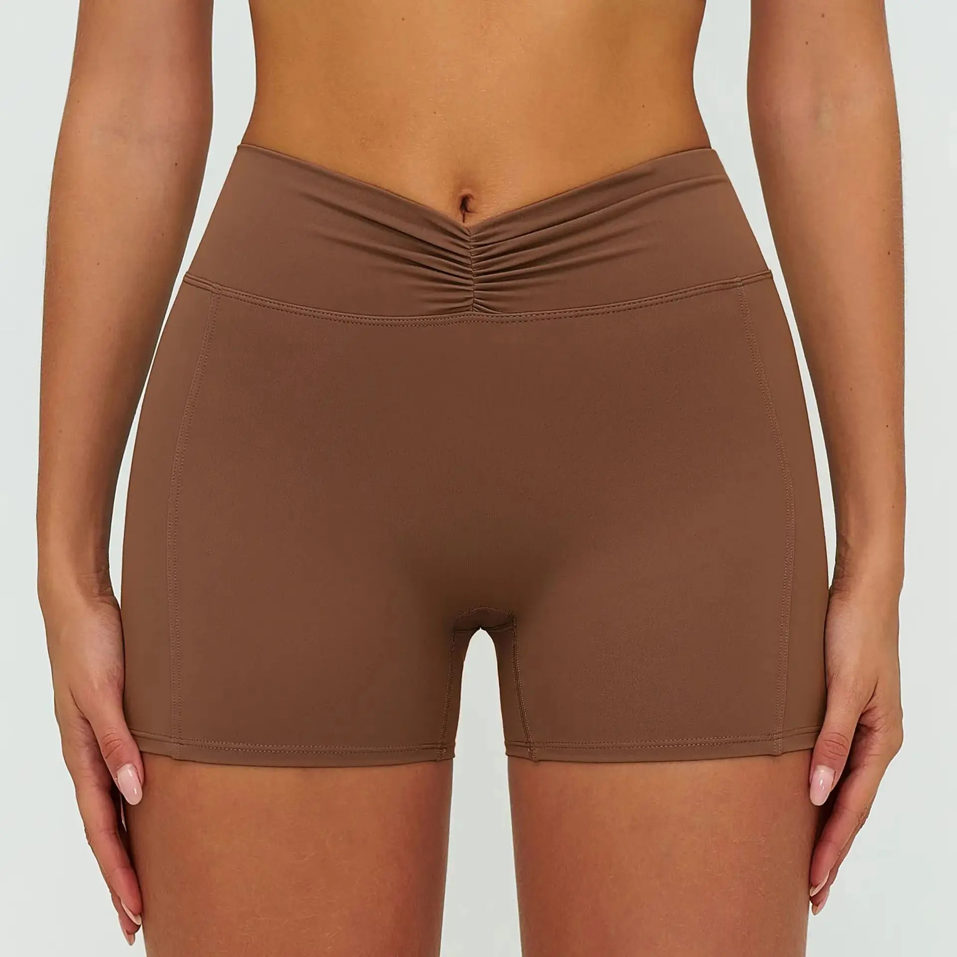 Summer Seamless High Waist Yoga Shorts Elasticity Sports Leggings Women Breathable Cycling Shorts Buttock Lift Gym Shorts Women