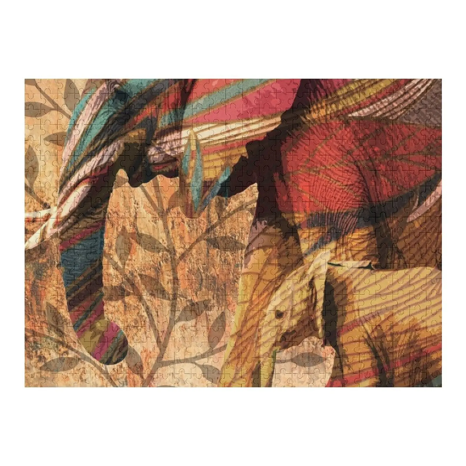 

Elephants African Patterned Elephant Design Jigsaw Puzzle Customized Photo Customizable Child Gift Customizable Gift Puzzle