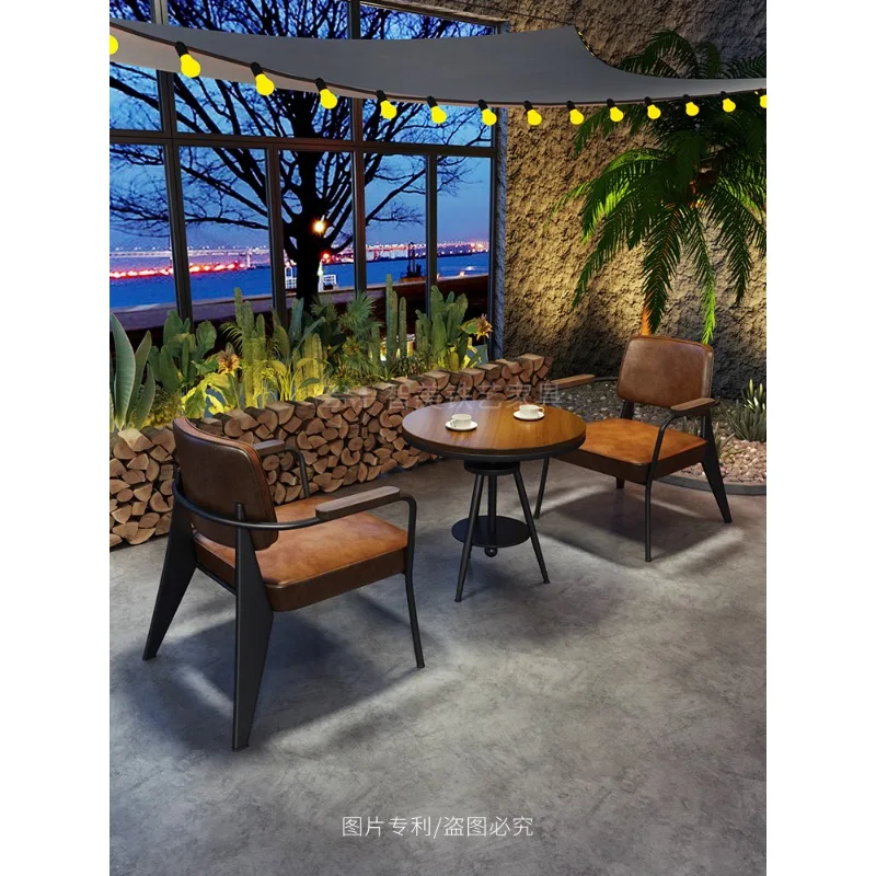 Camping Fengqing Bar Coffee Western Restaurant BBQ Shop Tavern Tables and Chairs Leisure Book Bar Dessert Milk Tea Shop Tables a