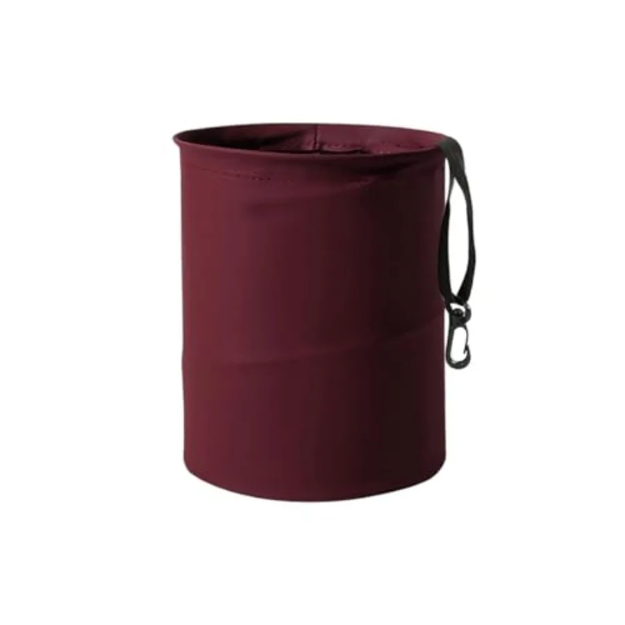 

Collapsible Trash Can Car Garbage Bag - Leather Pop-up Car Trash Bin with Elastic Band - Hanging Foldable Garbage Can Vehicle W