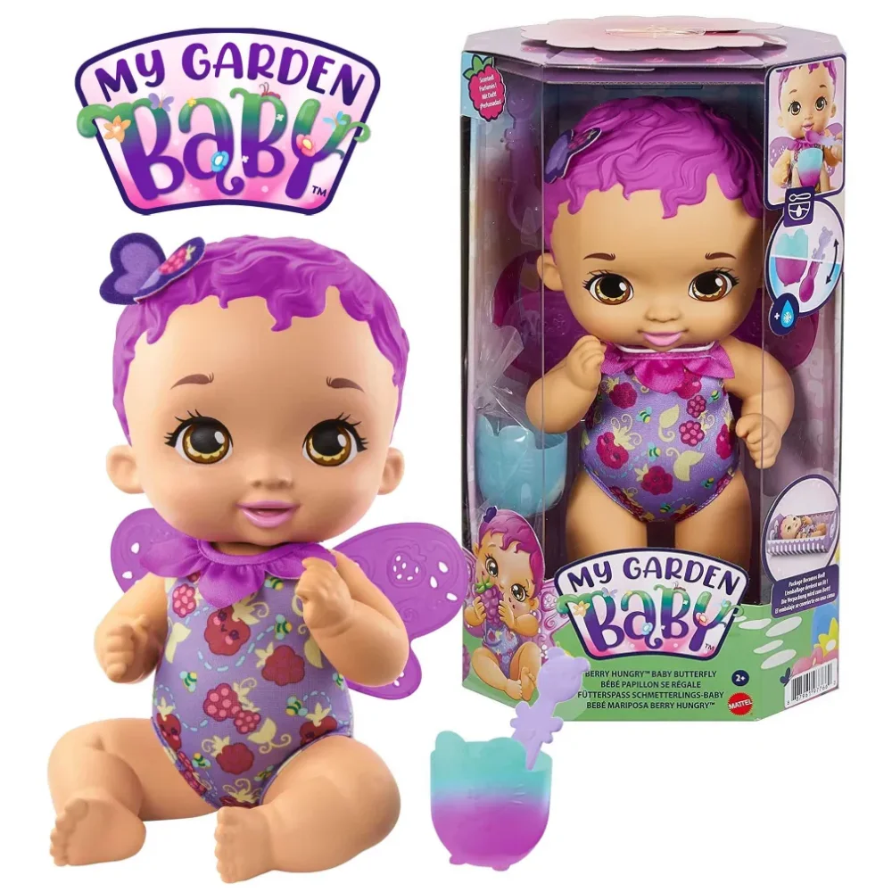 

1pc 19 x 13.3 x 33.6 cm My Garden Baby, Berry Hungry, Butterfly Doll (with Raspberry Flavor）Playhouse Girl Toy Gift