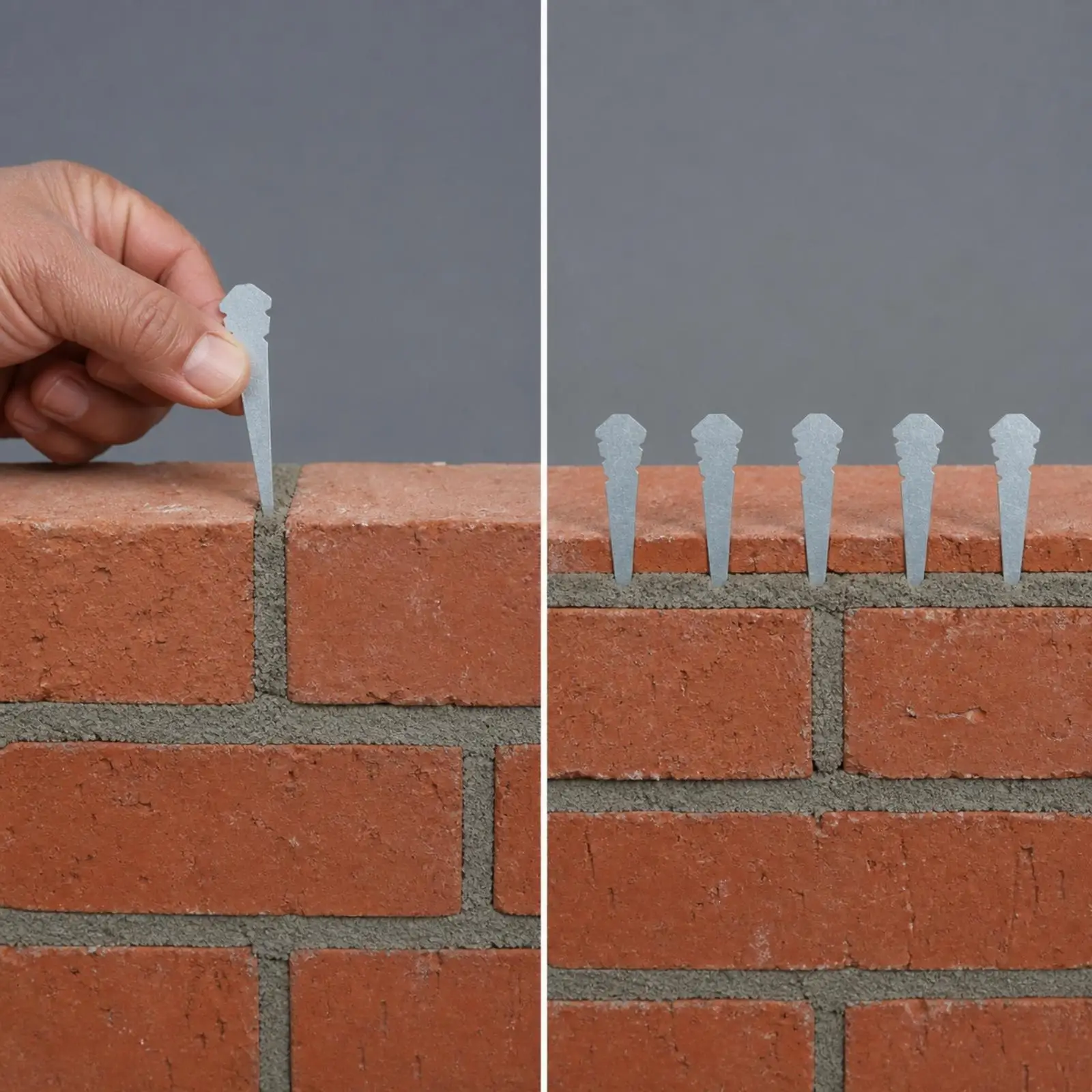 12 Pieces Tapered Metal Bricklaying Alignment Pin Rust Resistant Masonry String Holder Pin Compact Masonry Alignment Clip with