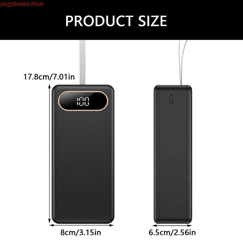 e8ba DIY 18650 بطارية شحن محول العلبة قابلة للفصل DIY CASE مع LED LED USB C