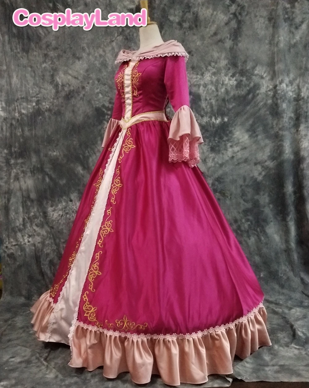 Belle Dress Cosplay Costume Halloween festa di natale abito da principessa rosso abito da ballo abito da donna fantasia su misura mantello