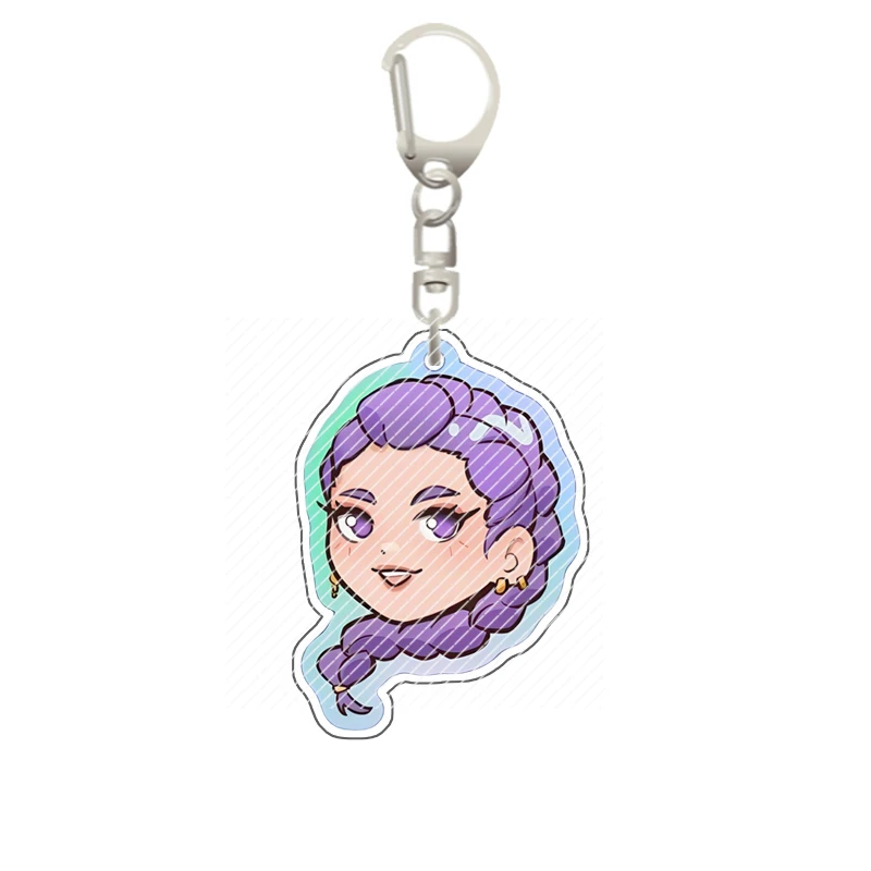 Lucu Populer Kpop Tv Huntr-X Buatan Sendiri Tas Akrilik Liontin Kpop Demon Hunter Versi Q Gantungan Kunci Akrilik Hadiah Indah