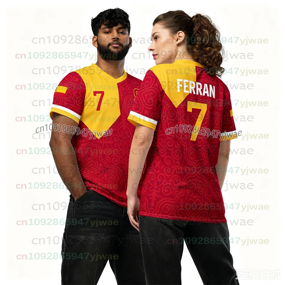 2026 Adult/Kids Soccer Jersey Spanish Special Edition Football Shirts Ferran/CUBARSÍ/TORRES #7/22 Fan Champion Commemorative Tee