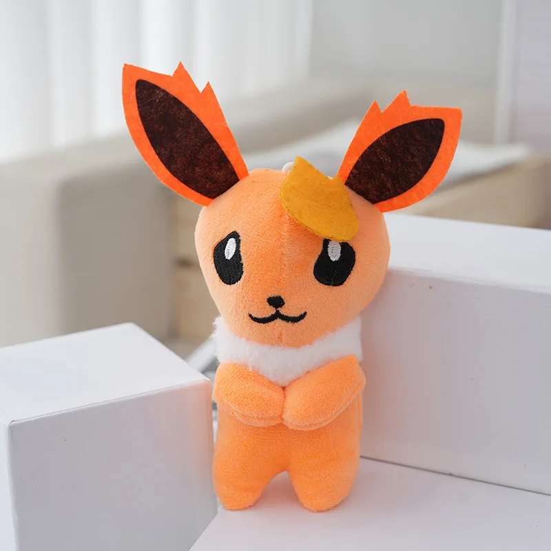 anime   Pokémon   Eevee   Breloczek pluszowy o długości 12 cm   Miękka pluszowa lalka   dziewczyna   Uroczy   Akcesoria do pakietu   Wypełnienie z bawełny PP   dekorować   Lalki-zabawki   Prezent