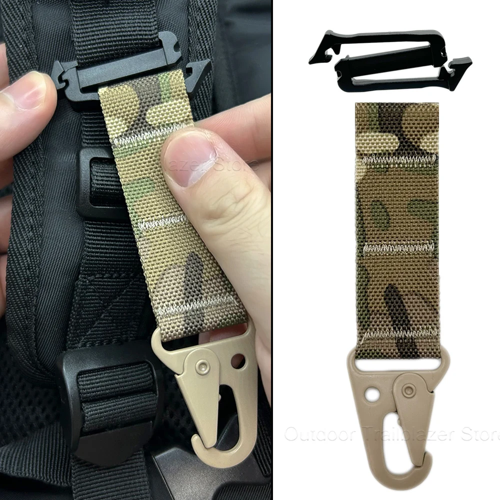 Taktische Clash Haken T-Mount Z-Schnalle Molle Gurtband Clip Olecranon Metall Outdoor Kummerbund Gürtel Jagd Weste Zubehör – Detail 5