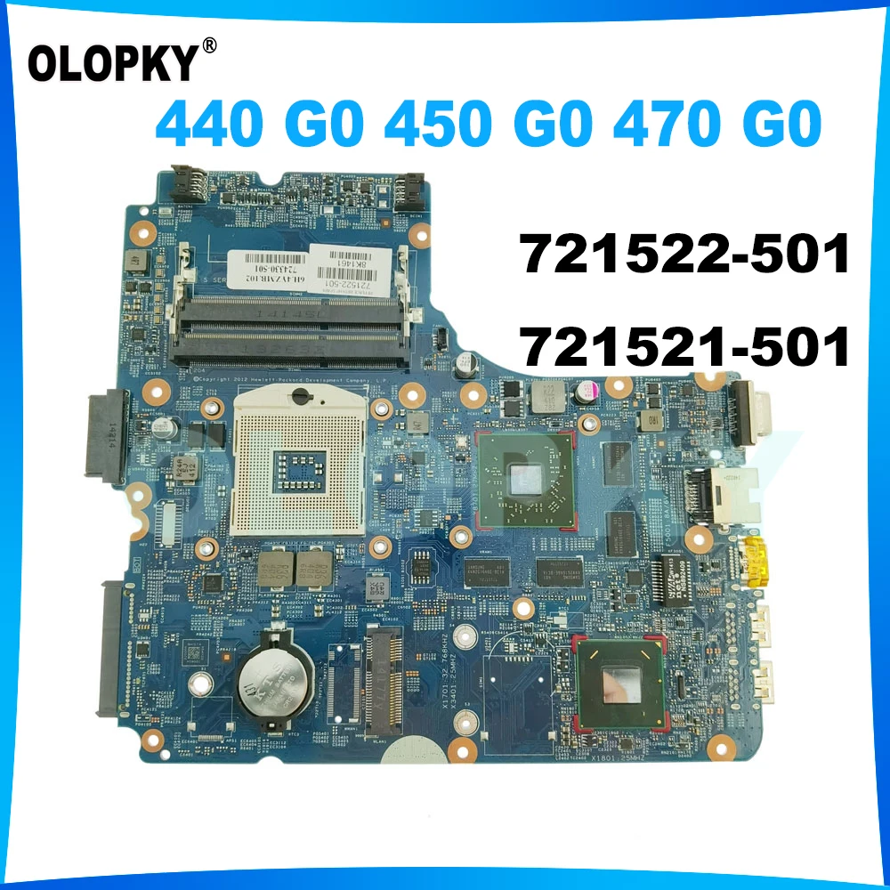 

12238-1 для HP ProBook 440 450 470 G0, материнская плата для ноутбука 48,4YZ33.011 HM76 HD8750M, 1 ГБ/2 ГБ графического процессора 721521-501 721522-501