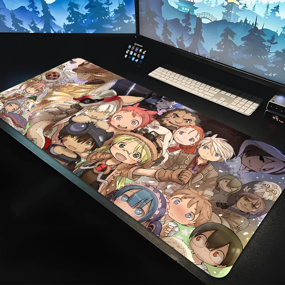 Made In Abyss Anime Mousepad Large Gaming Mouse Pad LockEdge Thickened Computer Keyboard Table Desk Mat