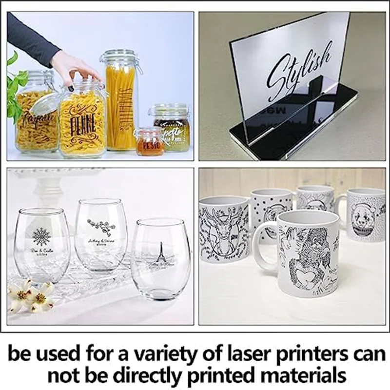 Kit di carta per incisione laser nera per marcatura a colori per incisione laser per marcatura e incisione laser a fibra 15,3X10,4 pollici