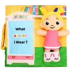 Baby Soft Fabric Cloth Book Non-Toxic Rustled Cognitive Character Crinkle Early Development Toddler Learning Education Toy 18cm