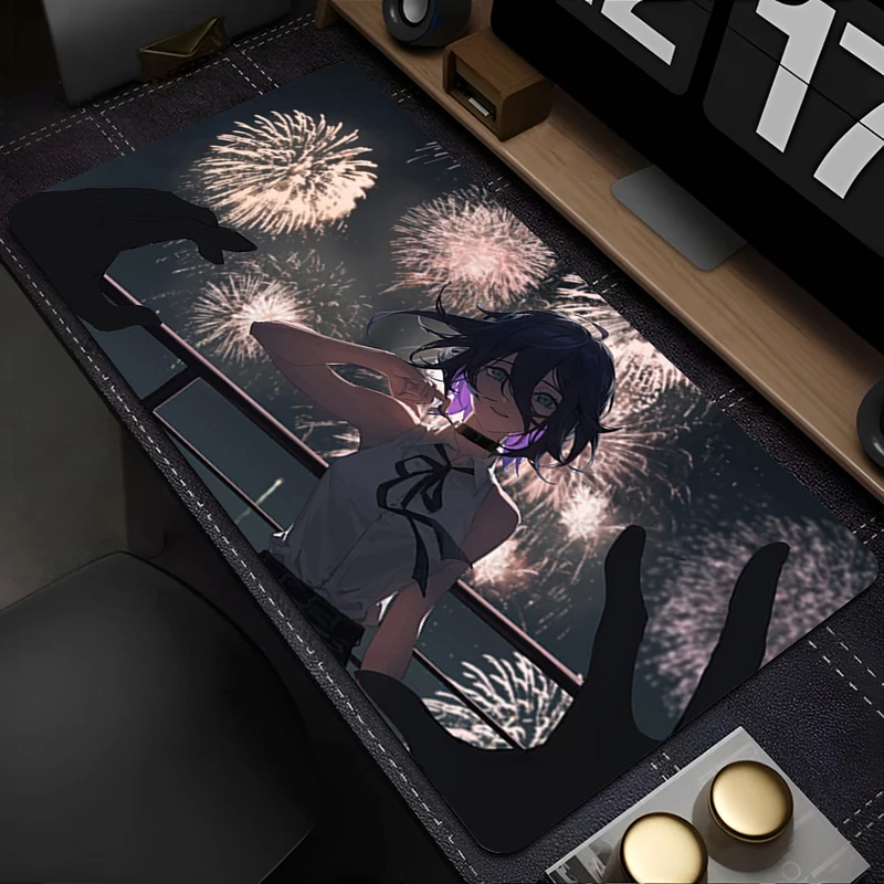 

Mousepad Laptop Mouse Pad Office PC Accessories HD Keyboard Pad Rubber Cup Mat Soft Mouse Mat Large C-chainsaw Man Reze Desk Mat