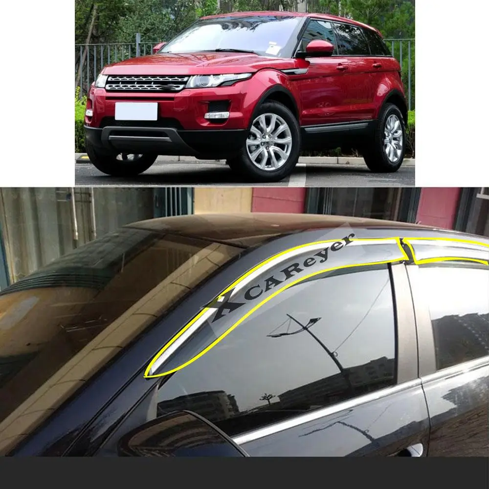 For LAND ROVER RANGE ROVER Evoque 2011 2012 2013 2014 2015 2016 2017 2018 2019 Sticker Window Glass Wind Visor Rain/Sun Guard