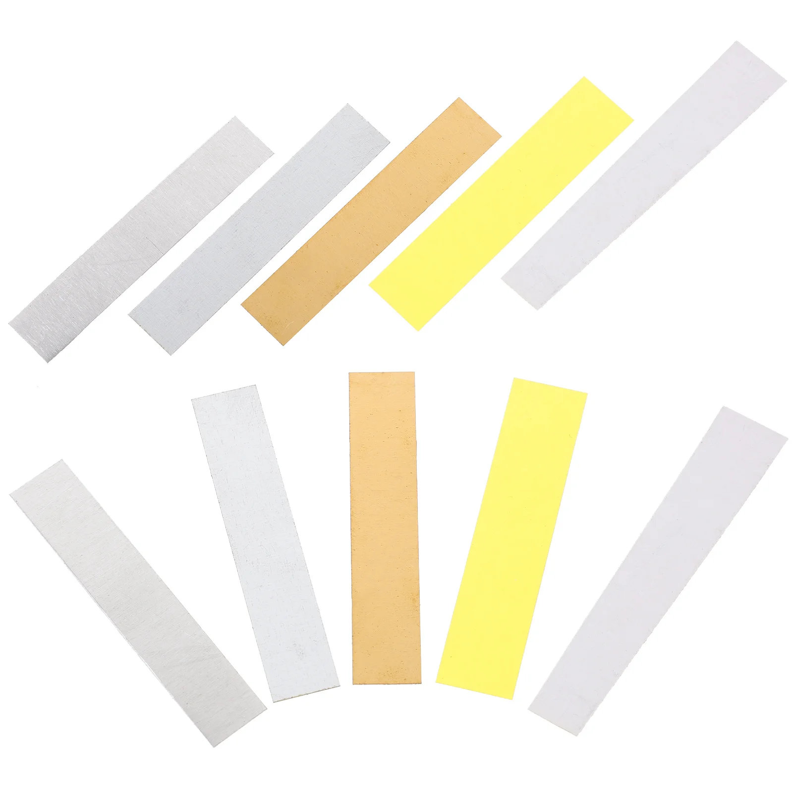 

10Pcs Conductive Metal Strips Small Electroplating Strip for Portable Experiment Use School Laboratory Strips Strip