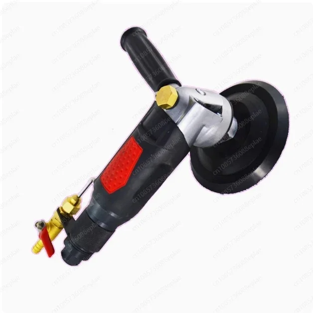 

Wet Air Stone Polishers Pneumatic Water Grinders Air Powered Wet Sander with Rear Exhaust 5500 Rpm for Granite Marble Concrete