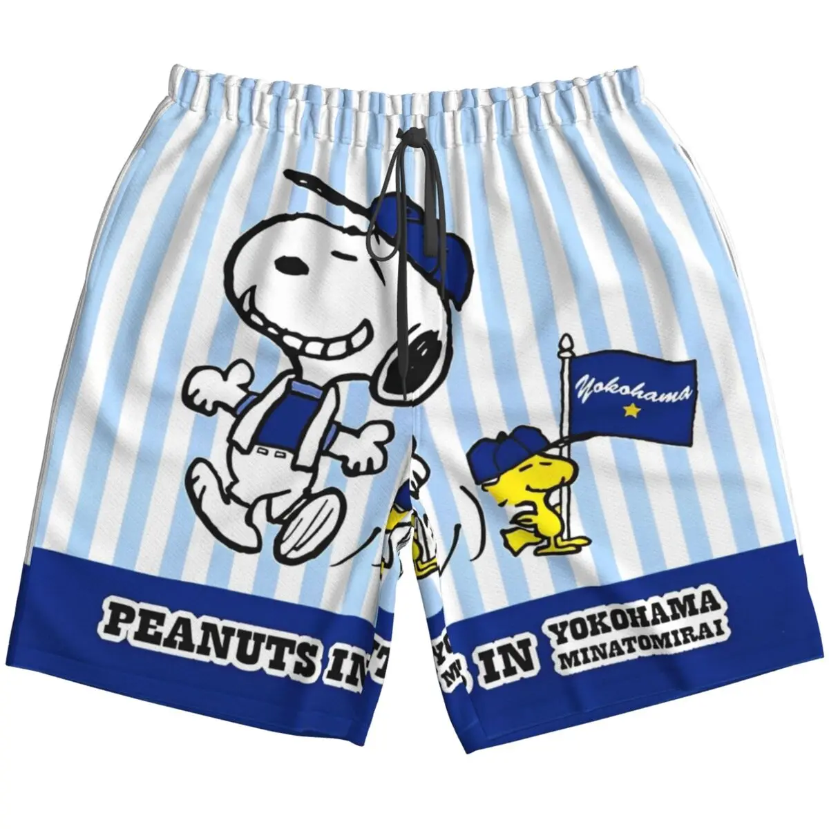 

Men's Snoopy Cartoon Peanuts Comic Swim Trunks Hawaiian Bathing Mesh Lining Suit Swimsuits Beach Shorts