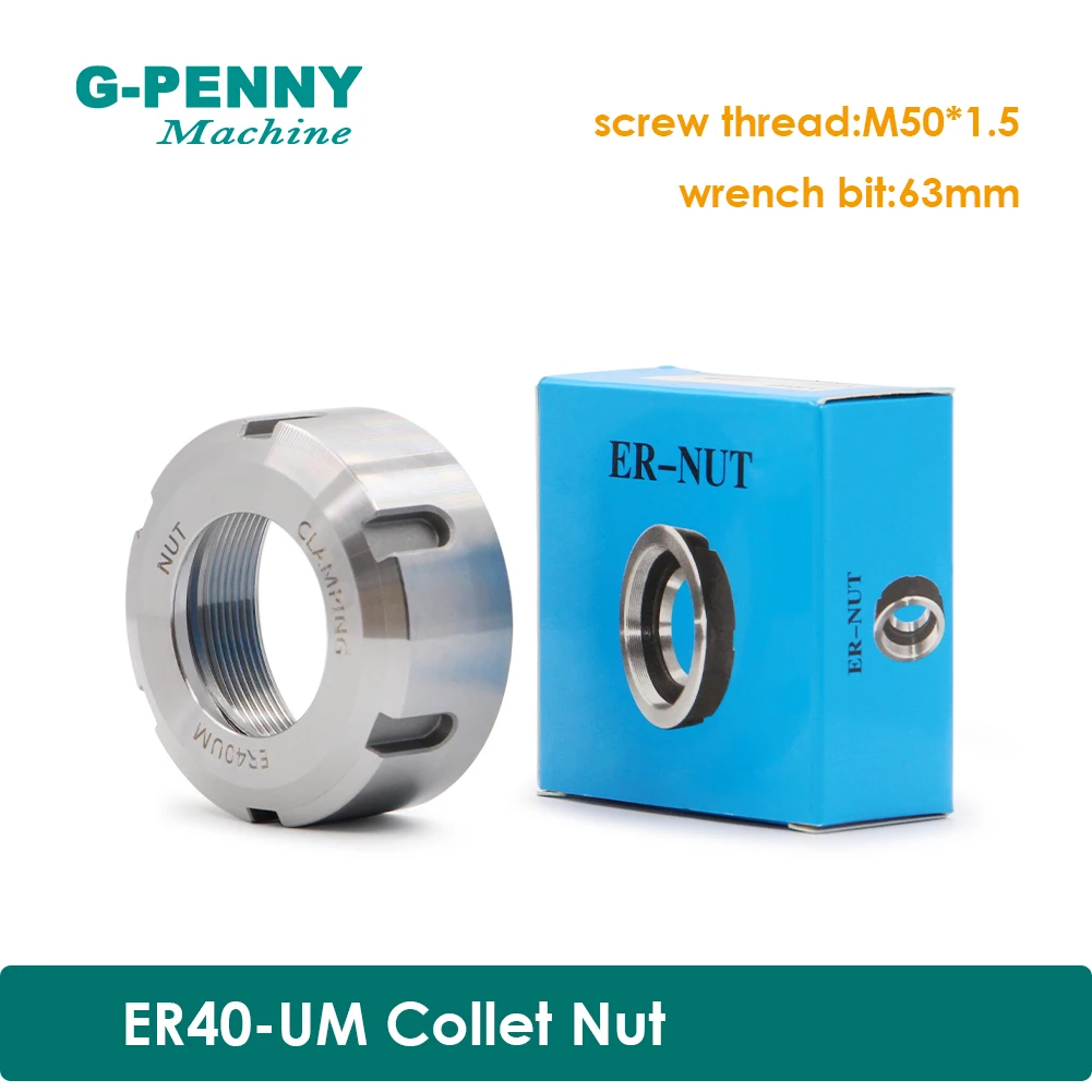 

ER40-UM collet nut for cnc engraving spindle motor collet chuck CNC spindle nut Clamping