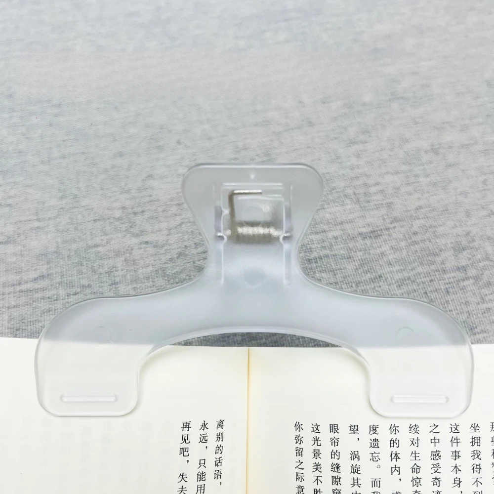 مشبك كتب، مشبك قراءة، ملحقات مكتب Kawaii ثابتة لمنع تحول الصفحة، مشابك مجلد شفافة بلوري #6